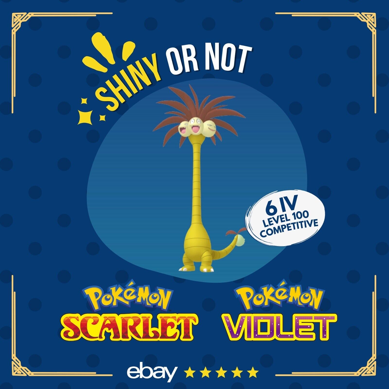 Exeggutor Alolan Shiny or Non 6 IV Competitive Alola Pokmon Scarlet Shiny Living Dex Exeggutor Alolan Shiny or Non 6 IV Competitive Alola Pokmon Scarlet Shiny Living Dex