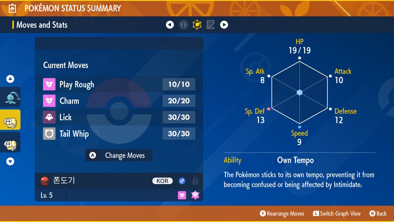 Fidough Pop Up Store Korea Event Own Tempo Untouched Pokémon Scarlet Violet Non shiny Level 5 by Shiny Living Dex | Shiny Living Dex