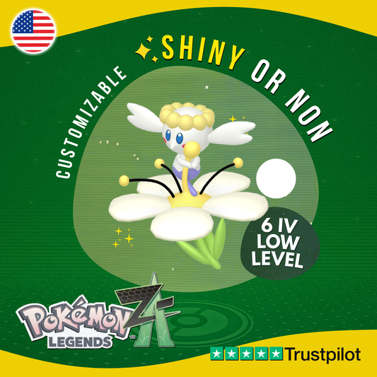 Flabébé White Shiny or Non ✨ 6 IV Pokémon Legends Z-A Legit Customizable ZA Z A
