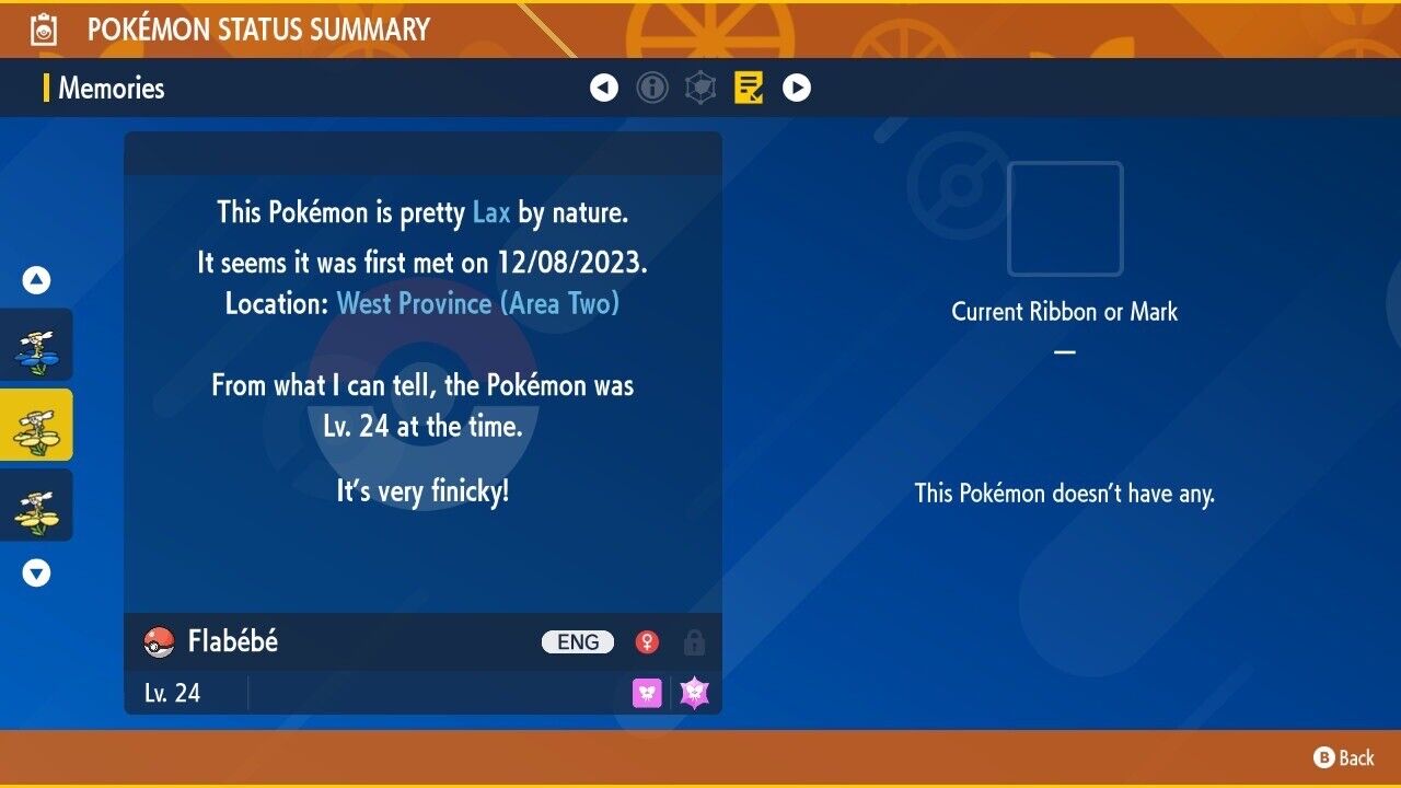 Flabebe Yellow 🟡 Shiny Event Mass Outbreak Untouched Pokémon Scarlet Violet ENG Shiny by Shiny Living Dex | Shiny Living Dex