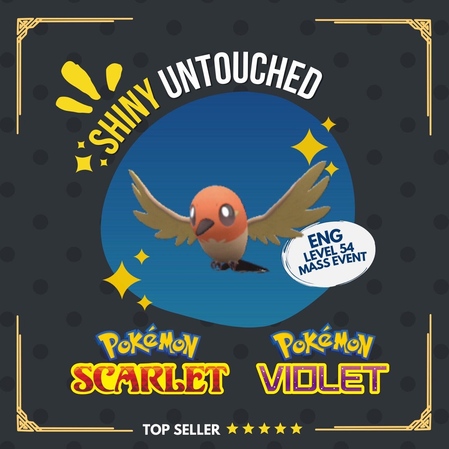 Fletchling Shiny Event Mass Outbreaks February Untouched Pokémon Scarlet Violet