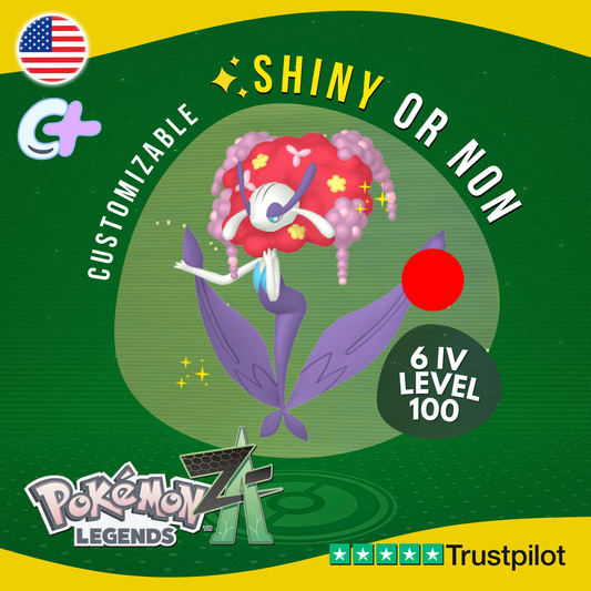 Florges Red Shiny or Non ✨6 IV Pokémon Legends Z-A Legit Customizable ZA Z A