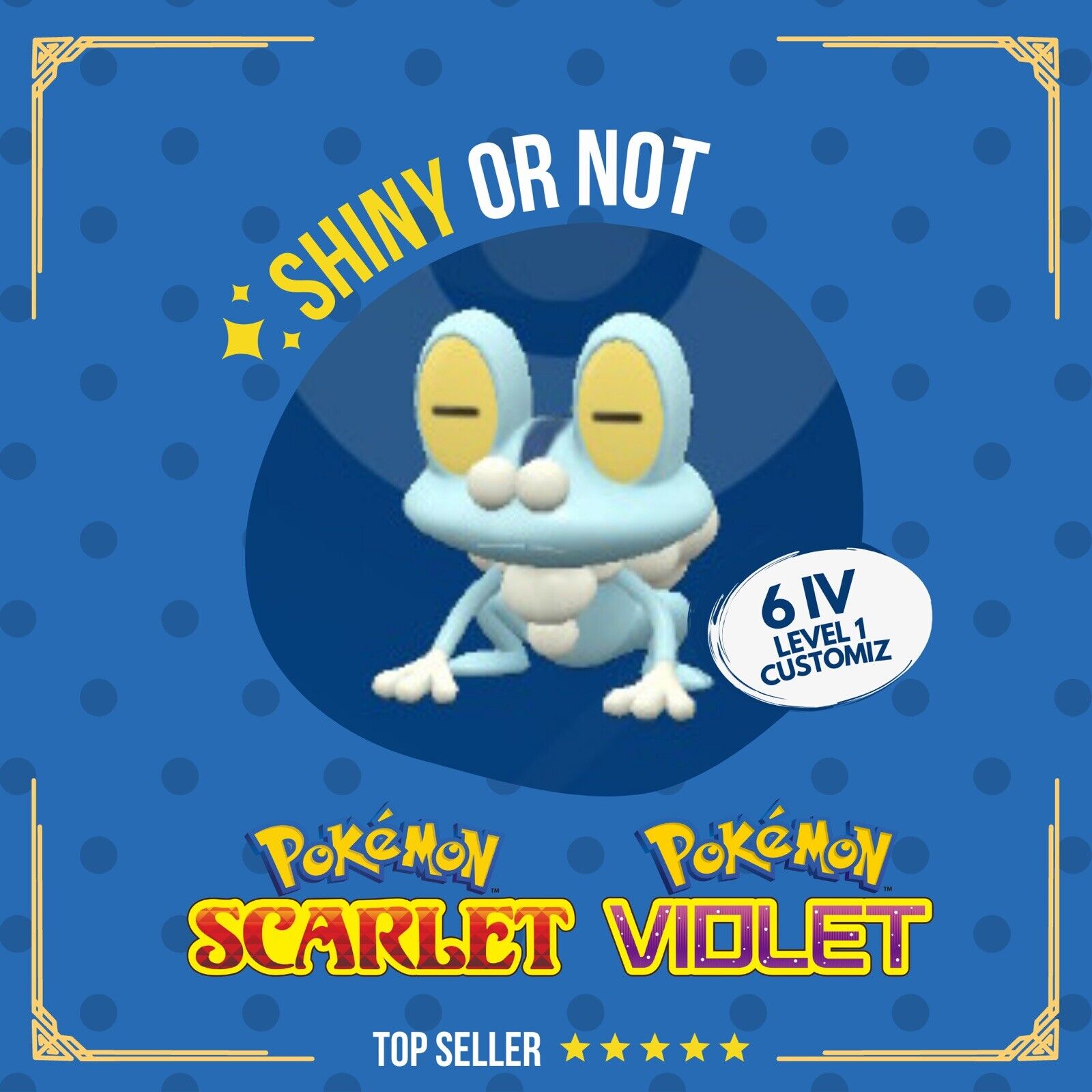 Pokémon Scarlatto/Viola - Froakie Lucido Lv.5 Hasty 6IV Con Protean (Abilità Nascosta) - Scambio - Foto 5