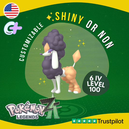 Furfrou Diamond Trim Shiny or Non ✨6 IV Pokémon Legends Z-A Competitive ZA Z A