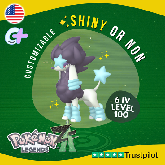 Furfrou Star Trim Shiny or Non ✨6 IV Pokémon Legends Z-A Competitive ZA Z A
