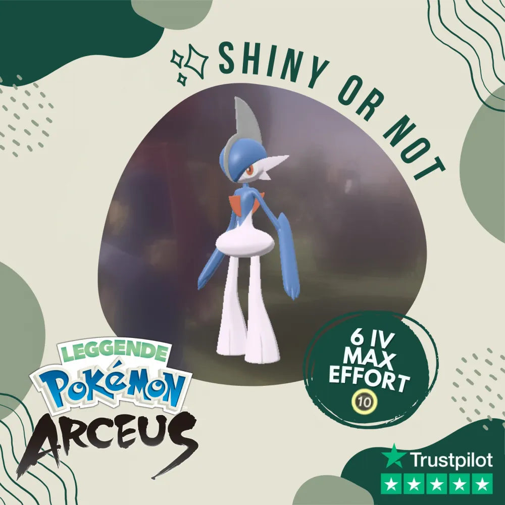 Gallade Shiny ✨ Legends Pokémon Arceus 6 Iv Max Effort Custom Ot Level Gender