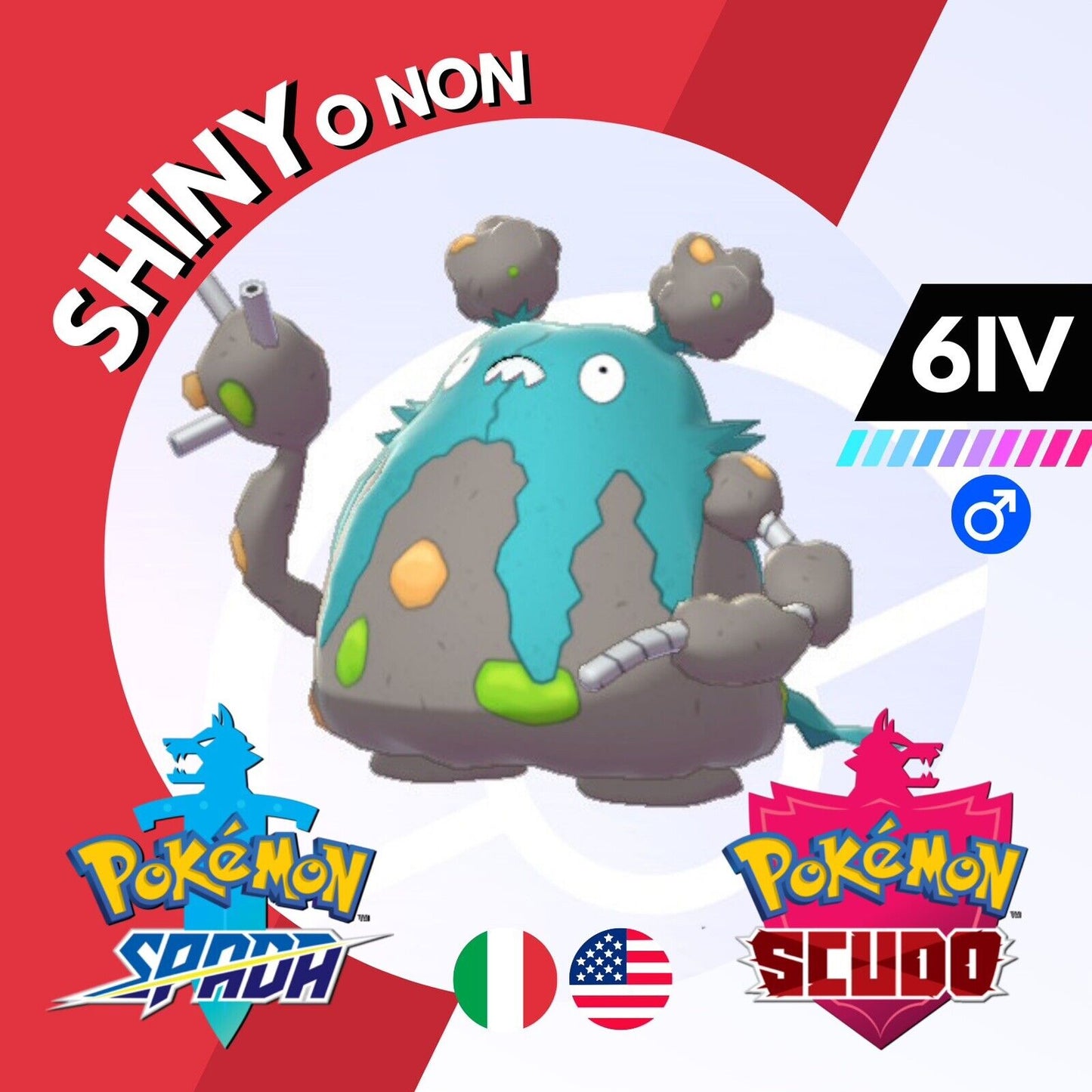 Garbodor Shiny o Non 6 IV Competitivo Legit Pokemon Spada Scudo Sword Shield