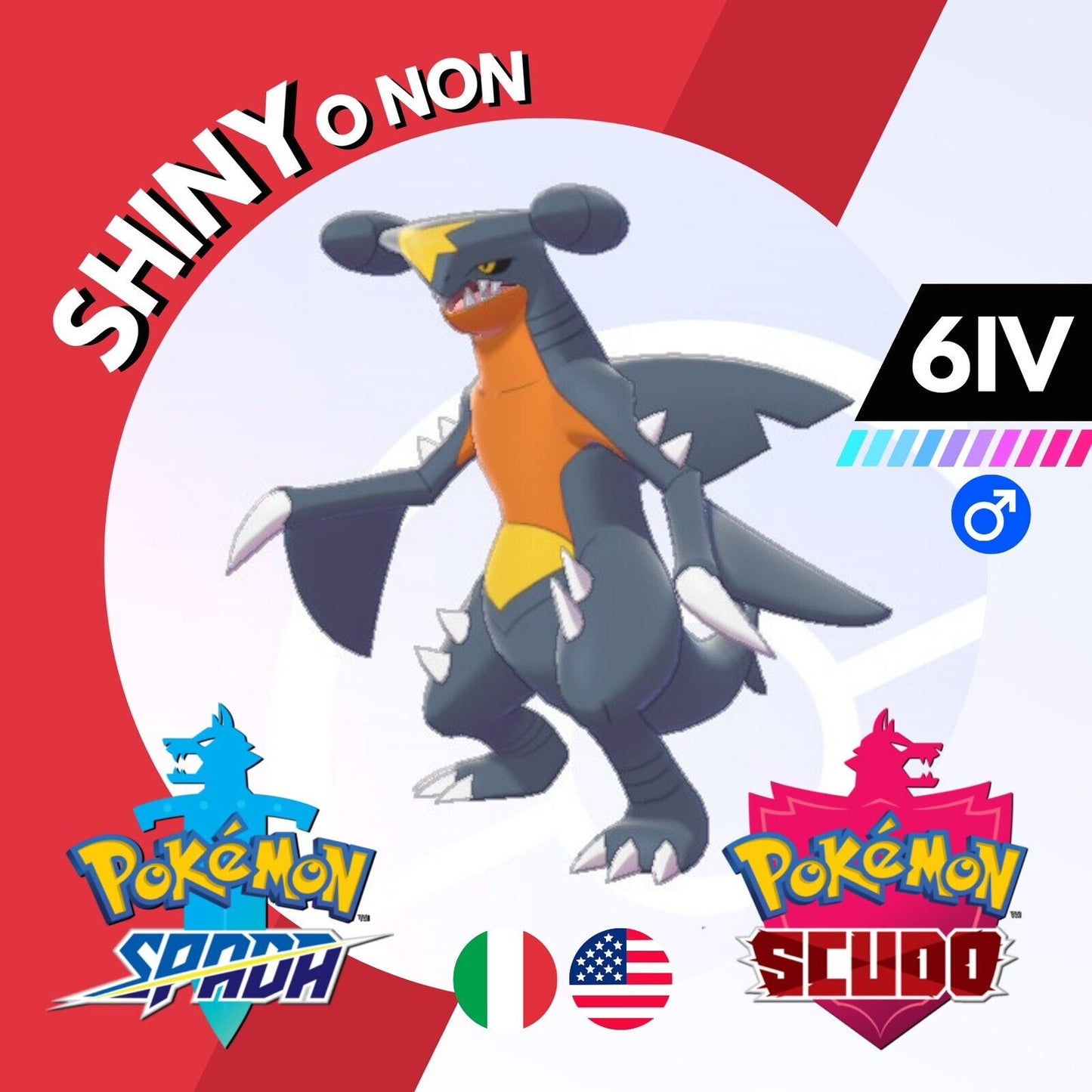 Garchomp Shiny o Non 6 IV Competitivo Legit Pokemon Spada Scudo Sword Shield