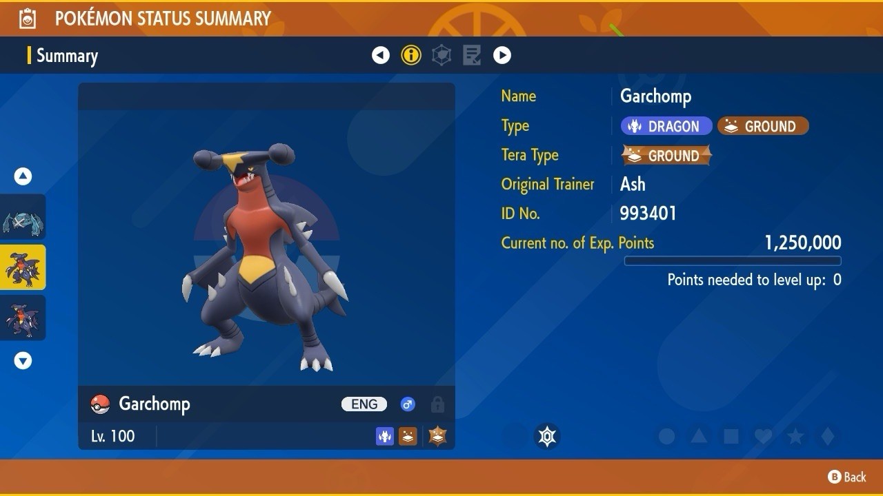 Garchomp Unrivaled Tera Raid Event Mightiest Mark 6 IV Pokémon Scarlet Violet