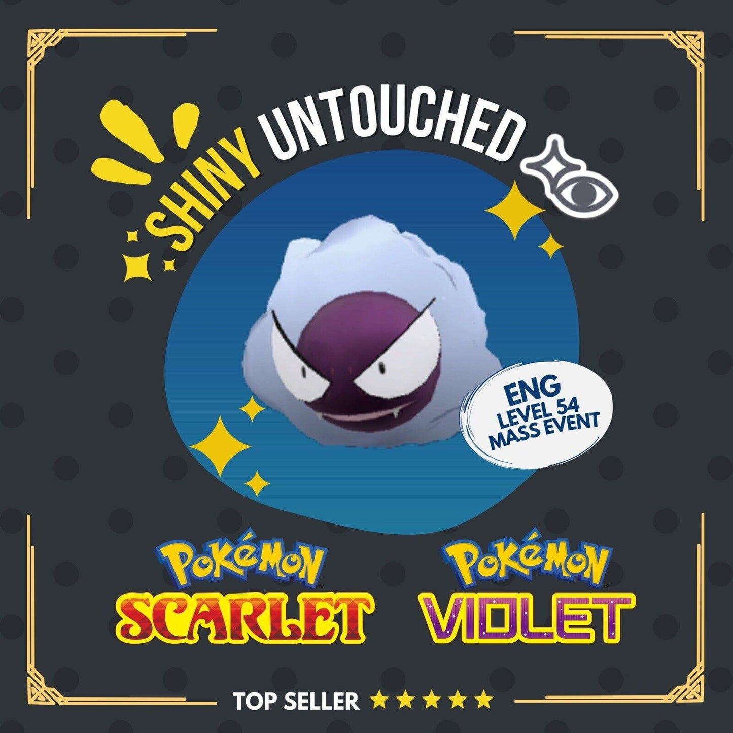 Gastly Shiny Event Mass Outbreaks Crafty Untouched IV Pokémon Scarlet Violet
