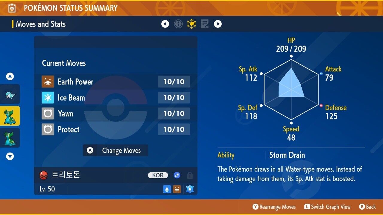 Gastrodon Wonseok Jung Event Untouched IV Trainers Cup Pokémon Scarlet Violet Non shiny Lv 50 by Shiny Living Dex | Shiny Living Dex