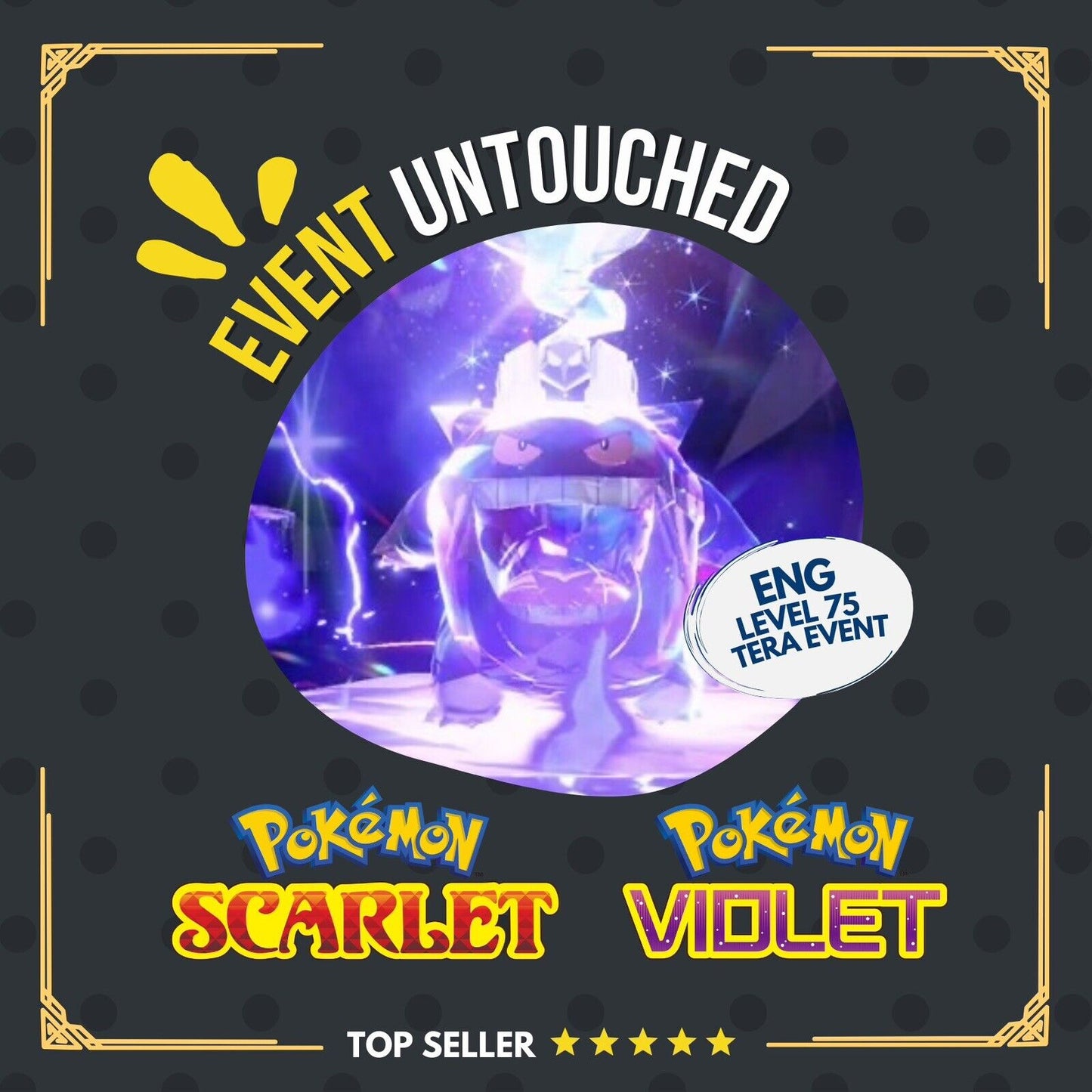 Gengar Tera Event Halloween 2024 Event Untouched IV Pokémon Scarlet Violet