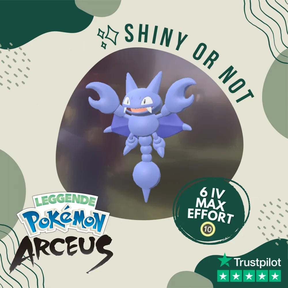 Gligar Shiny ✨ Legends Pokémon Arceus 6 Iv Max Effort Custom Ot Level Gender