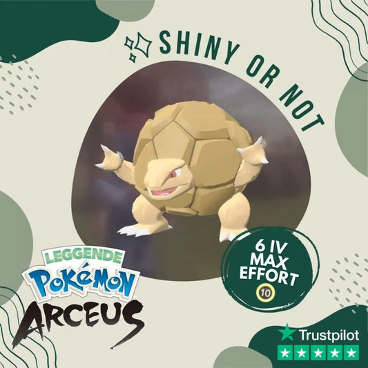 Golem Shiny ✨ Legends Pokémon Arceus 6 Iv Max Effort Custom Ot Level Gender