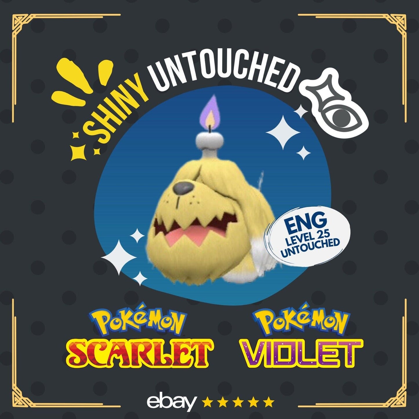 Greavard Shiny Crafty Mark Event Mass Outbreak Untouched Pokémon Scarlet Violet Shiny Lv. 25 by Shiny Living Dex | Shiny Living Dex