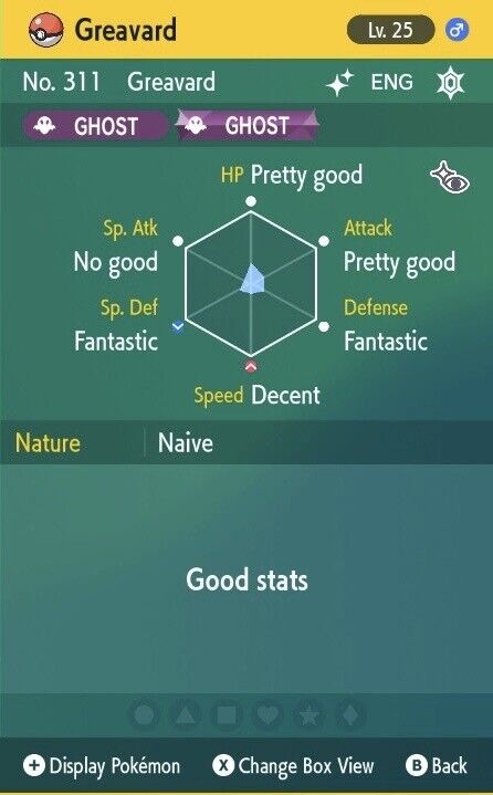 Greavard Shiny Crafty Mark Event Mass Outbreak Untouched Pokémon Scarlet Violet Shiny Lv. 25 by Shiny Living Dex | Shiny Living Dex