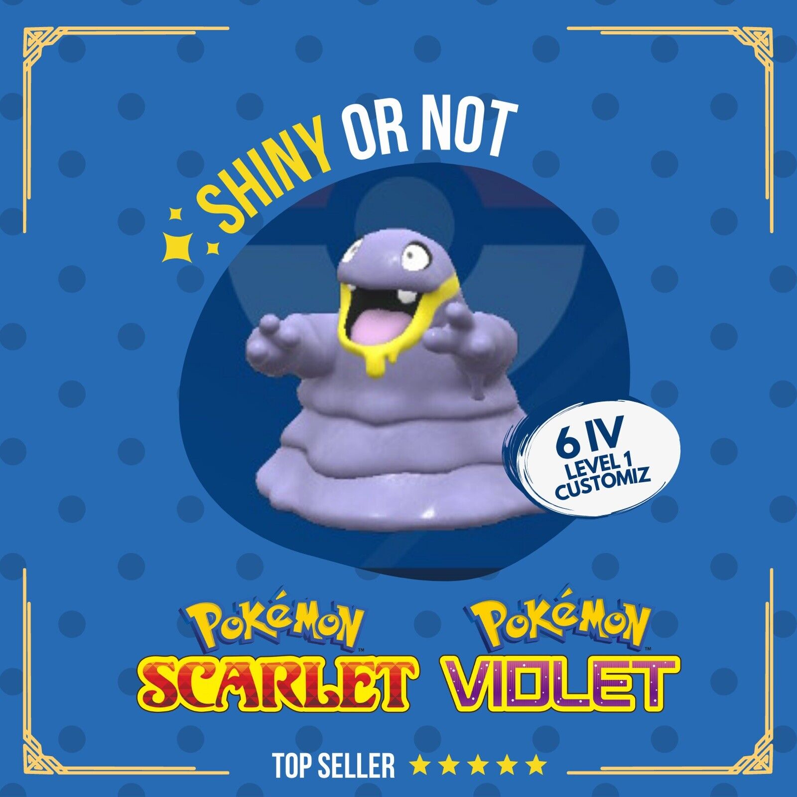 Grimer Alola Shiny or Non 6 IV Customizable Nature OT Pokmon Scarle Shiny Living Dex Grimer Alola Shiny or Non 6 IV Customizable Nature OT Pokmon Scarle Shiny Living Dex