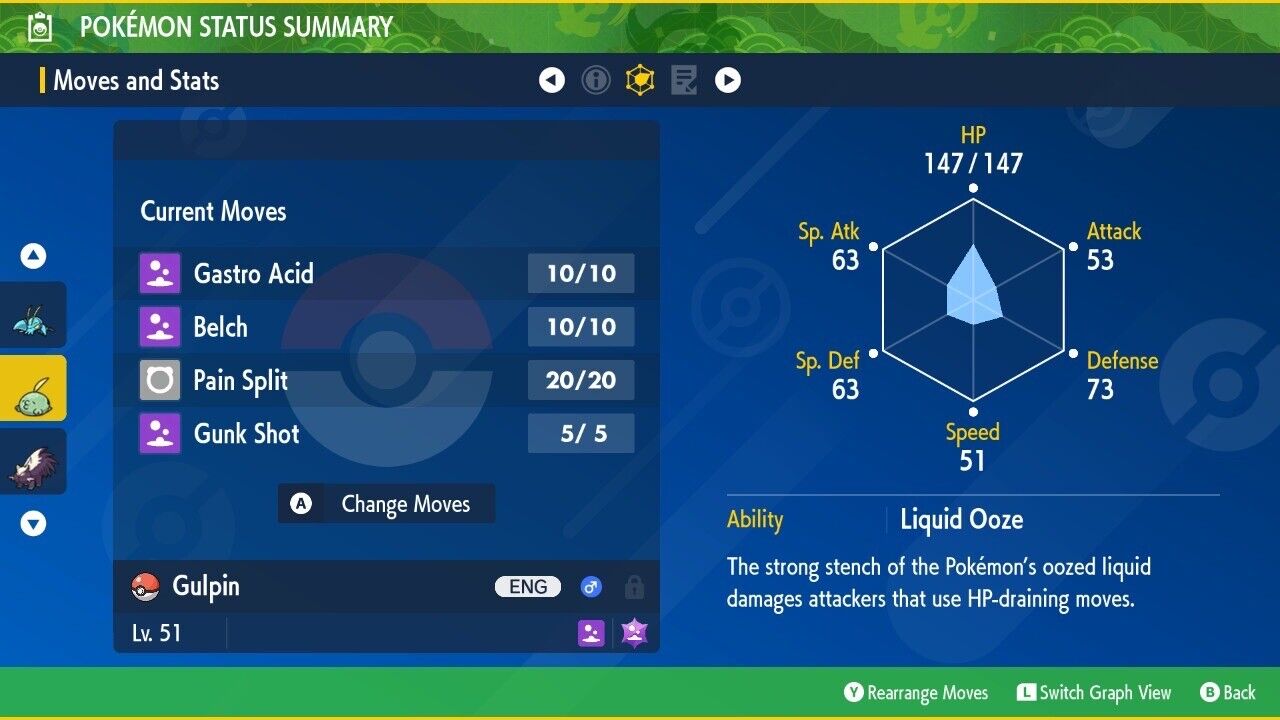 Gulpin Shiny Event Mass Outbreak Rare Mark Untouched IV Pokémon Scarlet Violet Shiny by Shiny Living Dex | Shiny Living Dex