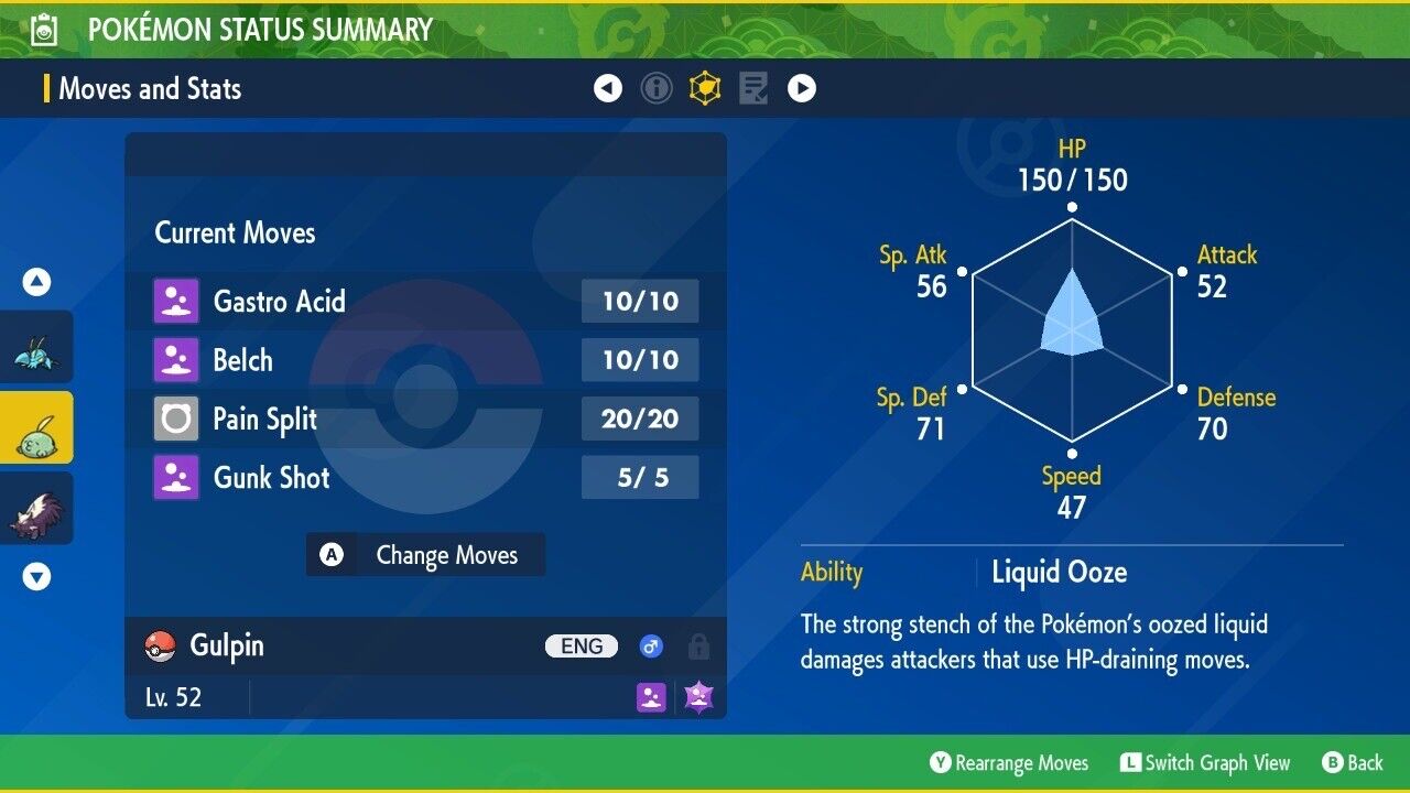Gulpin Shiny Event Mass Outbreak Uncommon Mark Untouched Pokémon Scarlet Violet Shiny by Shiny Living Dex | Shiny Living Dex