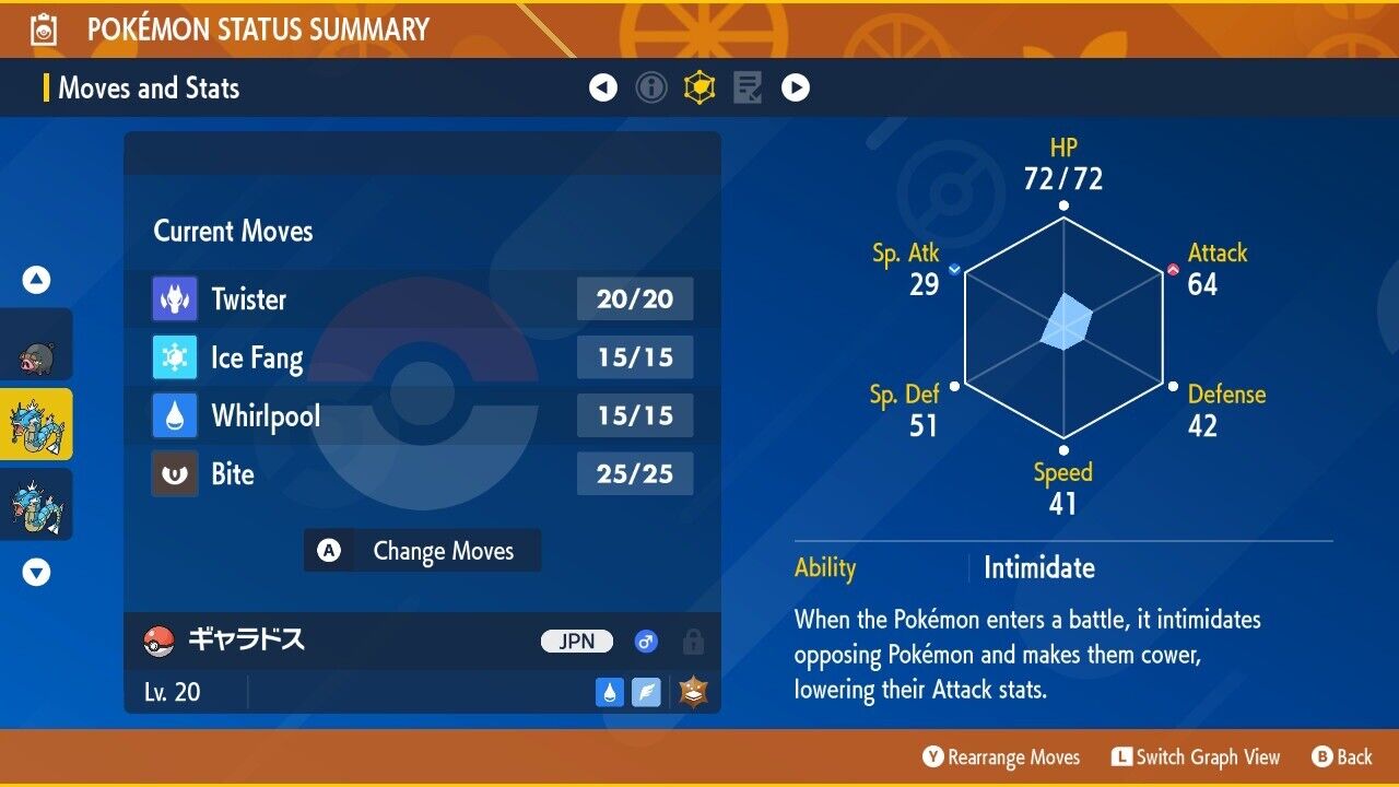 Gyarados Jump Festa Tera Raid Ground Event Gift Untouched Pokémon Scarlet Violet JPN Non shiny Level 20 by Shiny Living Dex | Shiny Living Dex