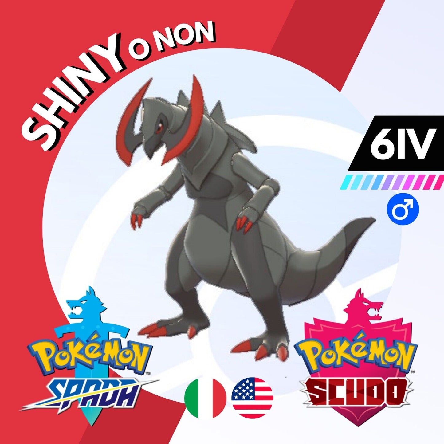 Haxorus Shiny o Non 6 IV Competitivo Legit Pokemon Spada Scudo Sword Shield