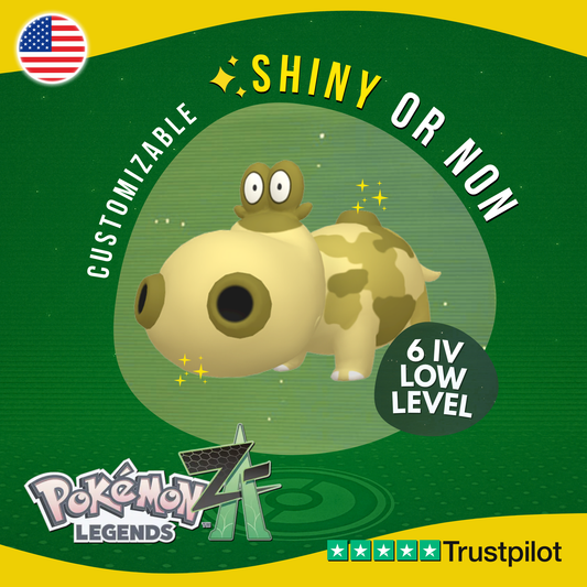 Hippopotas Shiny or Non ✨6IV Pokémon Legends Z-A Competitive Customizable ZA Z A