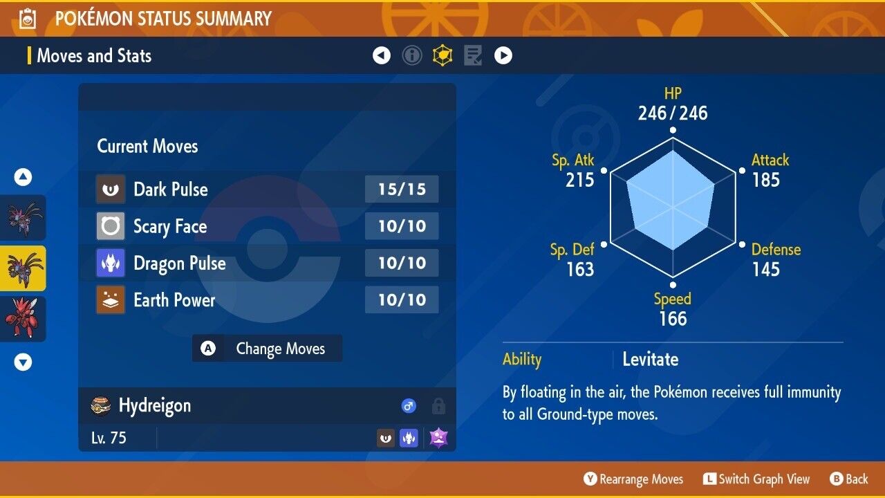 Hydreigon Prepare the Offense Tera Raid Event Untouched Pokémon Scarlet Violet Non Shiny Lv. 75 by Shiny Living Dex | Shiny Living Dex