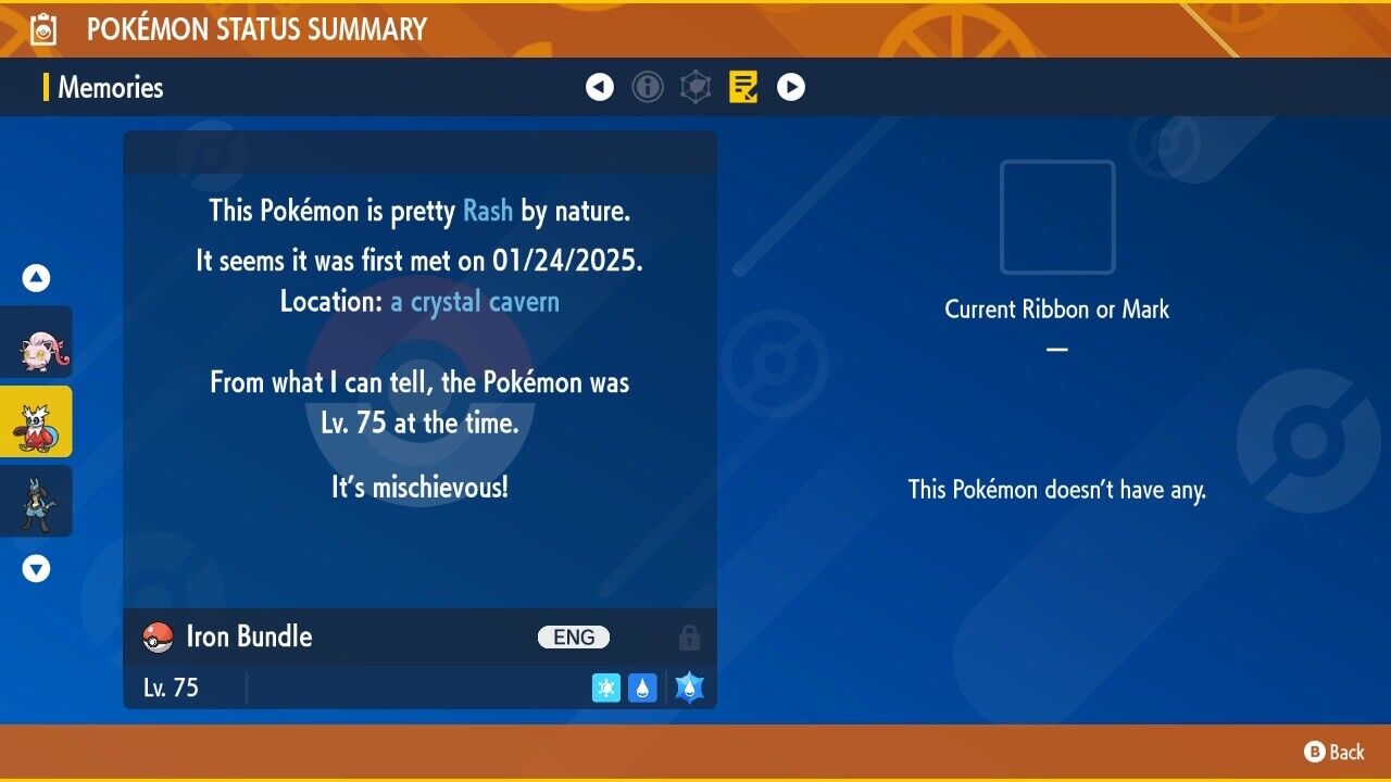 Iron Bundle Tera Raid Event January 2025 Untouched IV Pokémon Scarlet Violet