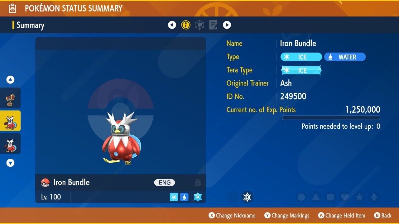 Iron Bundle Unrivaled Tera Raid Event 7 Stars Untouched Pokémon Scarlet Violet Non shiny Lv. 100 by Shiny Living Dex | Shiny Living Dex