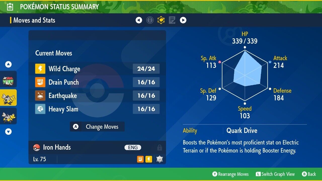 Iron Hands Shiny or Non Tera Raid March Event Untouched Pokémon Scarlet Violet by Shiny Living Dex | Shiny Living Dex