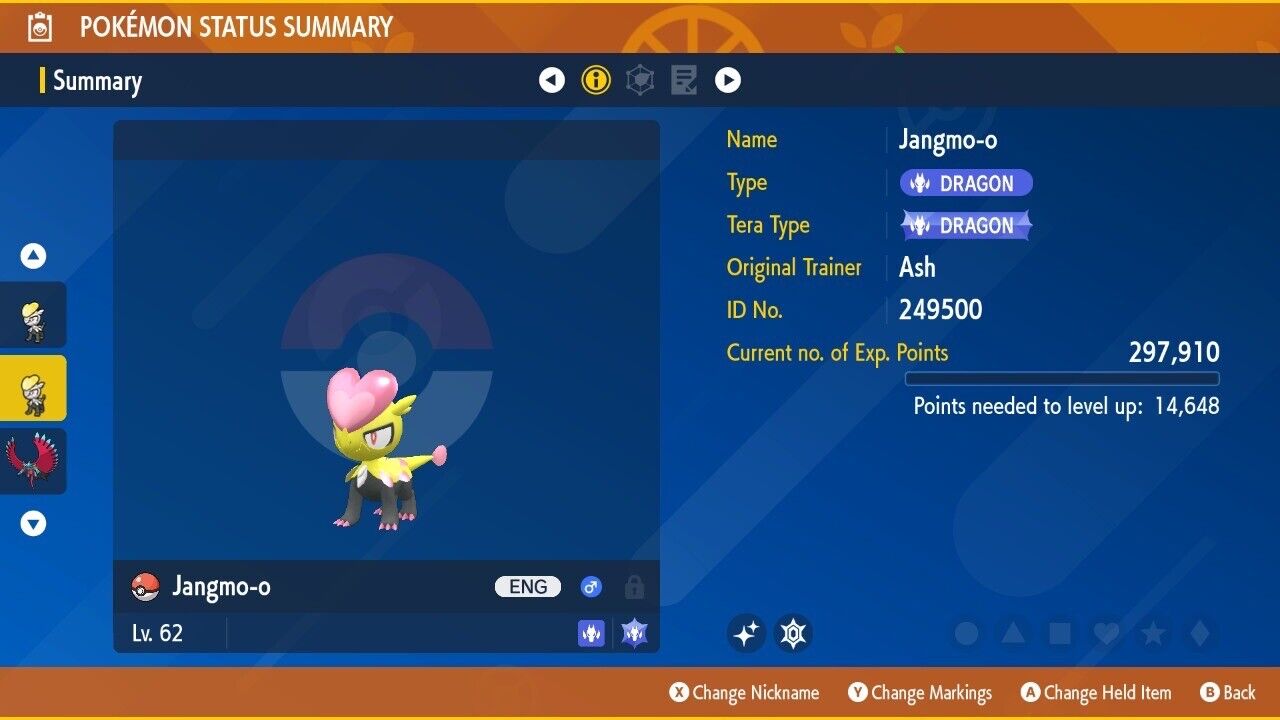 Jangmo-o Shiny Event Mass Outbreak Joyful Mark Untouched Pokémon Scarlet Violet Shiny by Shiny Living Dex | Shiny Living Dex