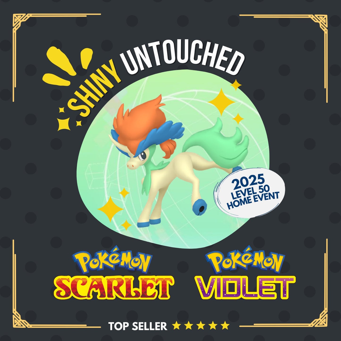 Keldeo Shiny 2025 Event HOME Legit Untouched IV 250212 Pokémon Scarlet Violet