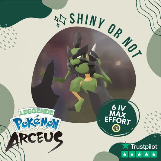 Kleavor Shiny ✨ Legends Pokémon Arceus 6 Iv Max Effort Custom Ot Level Gender