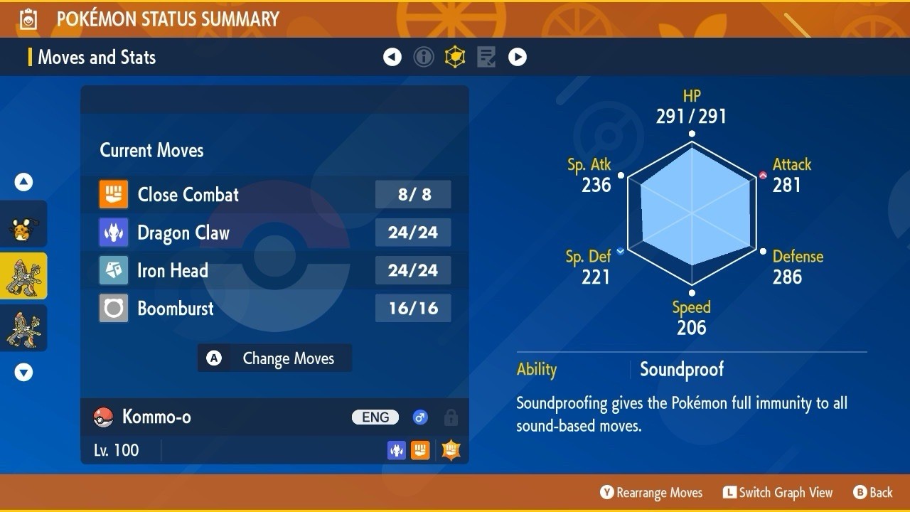 Kommo-o Unrivaled Tera Raid Event Mightiest Mark 6 IV Pokémon Scarlet Violet