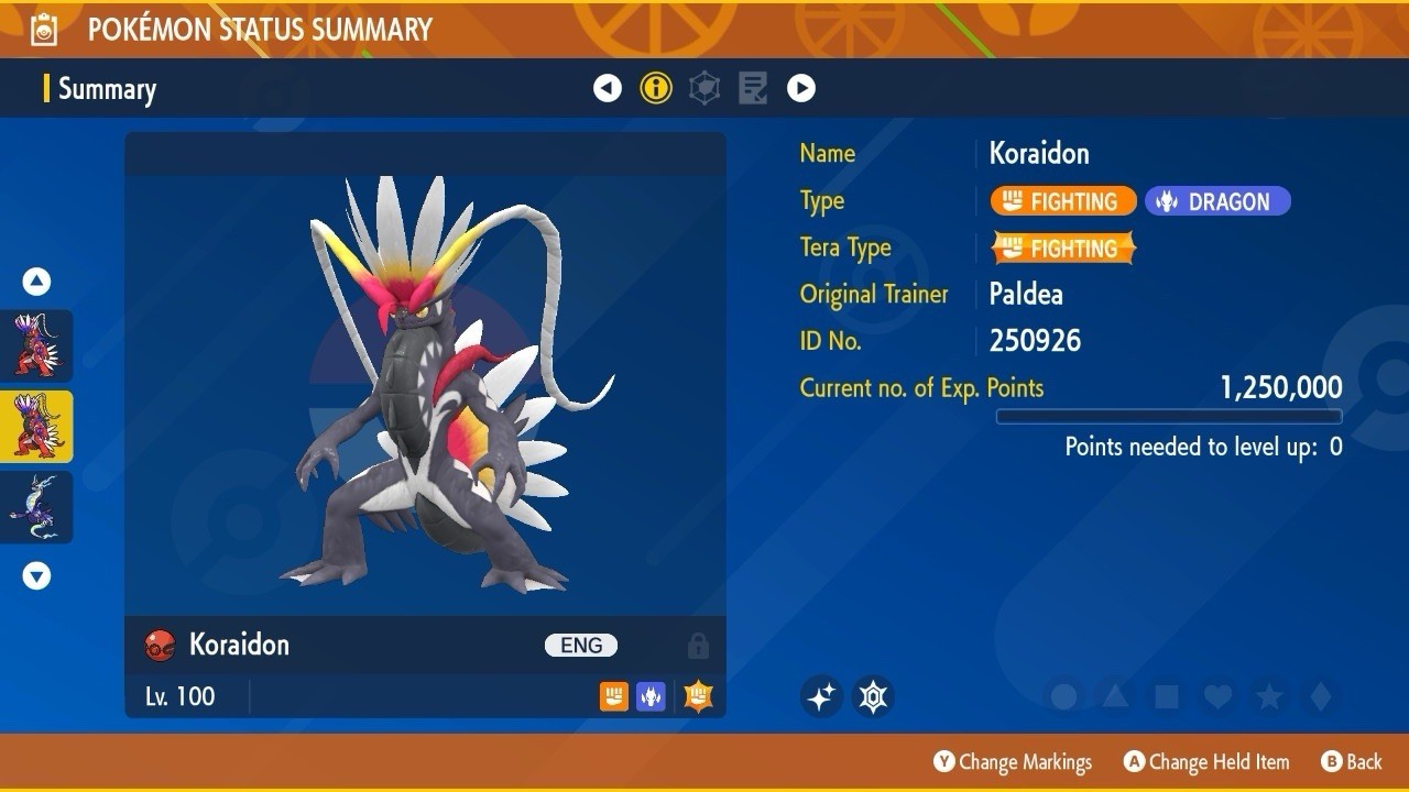 Koraidon Shiny Event 250926 Gamestop 2025 Untouched IV Pokémon Scarlet Violet
