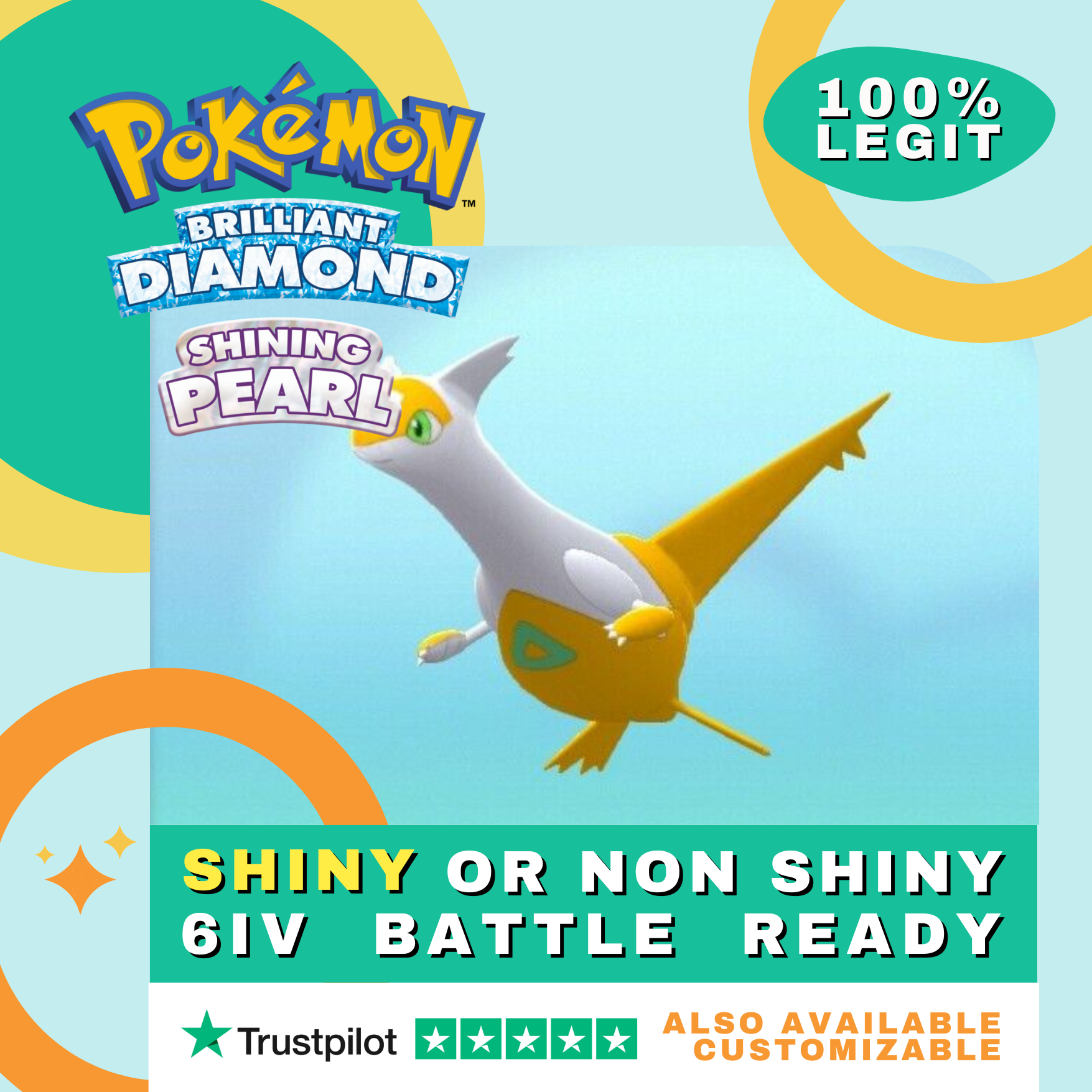 latias shiny pokemon card Latias Shiny ✨ or Non Shiny Pokémon Brilliant Diamond Shining Pearl Ba – Shiny Living Dex