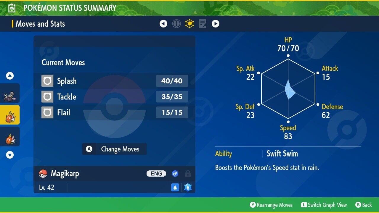 Magikarp Shiny Event Strike Gold Mass Outbreak Untouched Pokémon Scarlet Violet Shiny by Shiny Living Dex | Shiny Living Dex