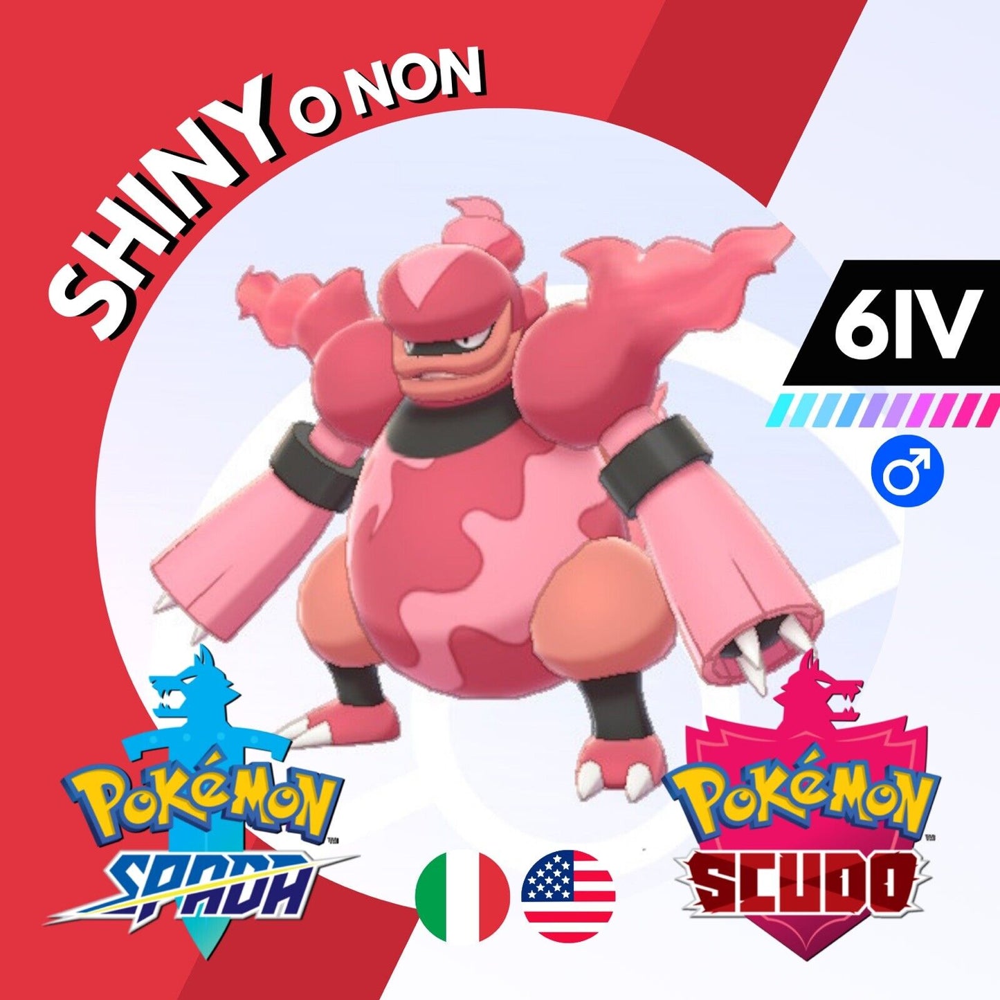 Magmortar Shiny o Non 6 IV Competitivo Legit Pokemon Spada Scudo Sword Shield