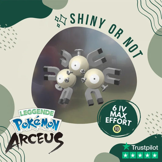Magneton Shiny ✨ Legends Pokémon Arceus 6 Iv Max Effort Custom Ot Level Gender