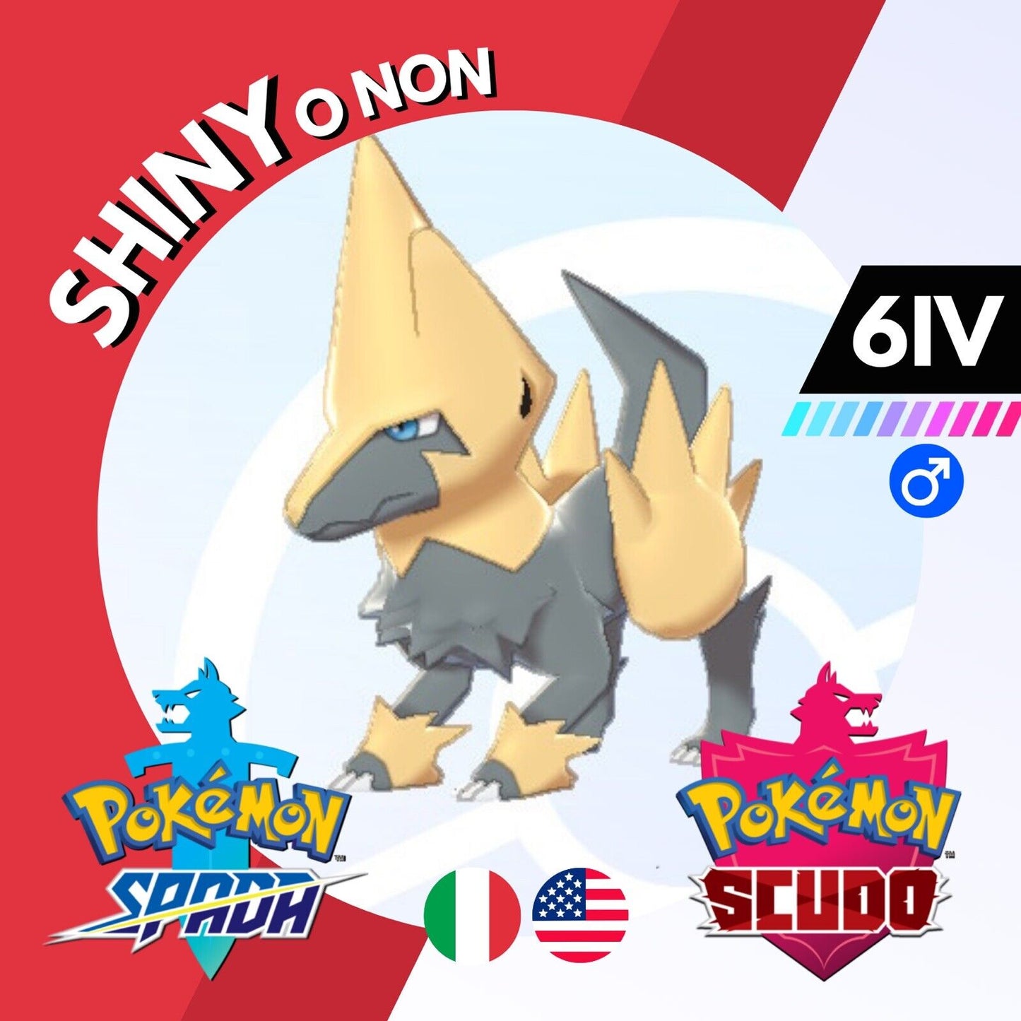Manectric Shiny o Non 6 IV Competitivo Legit Pokemon Spada Scudo Sword Shield