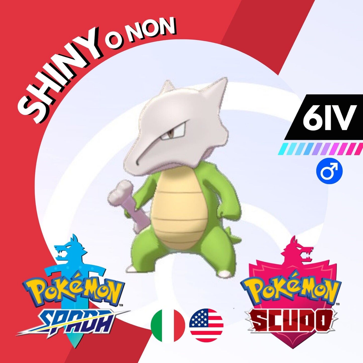 Marowak Shiny o Non 6 IV Competitivo Legit Pokemon Spada Scudo Sword Shield
