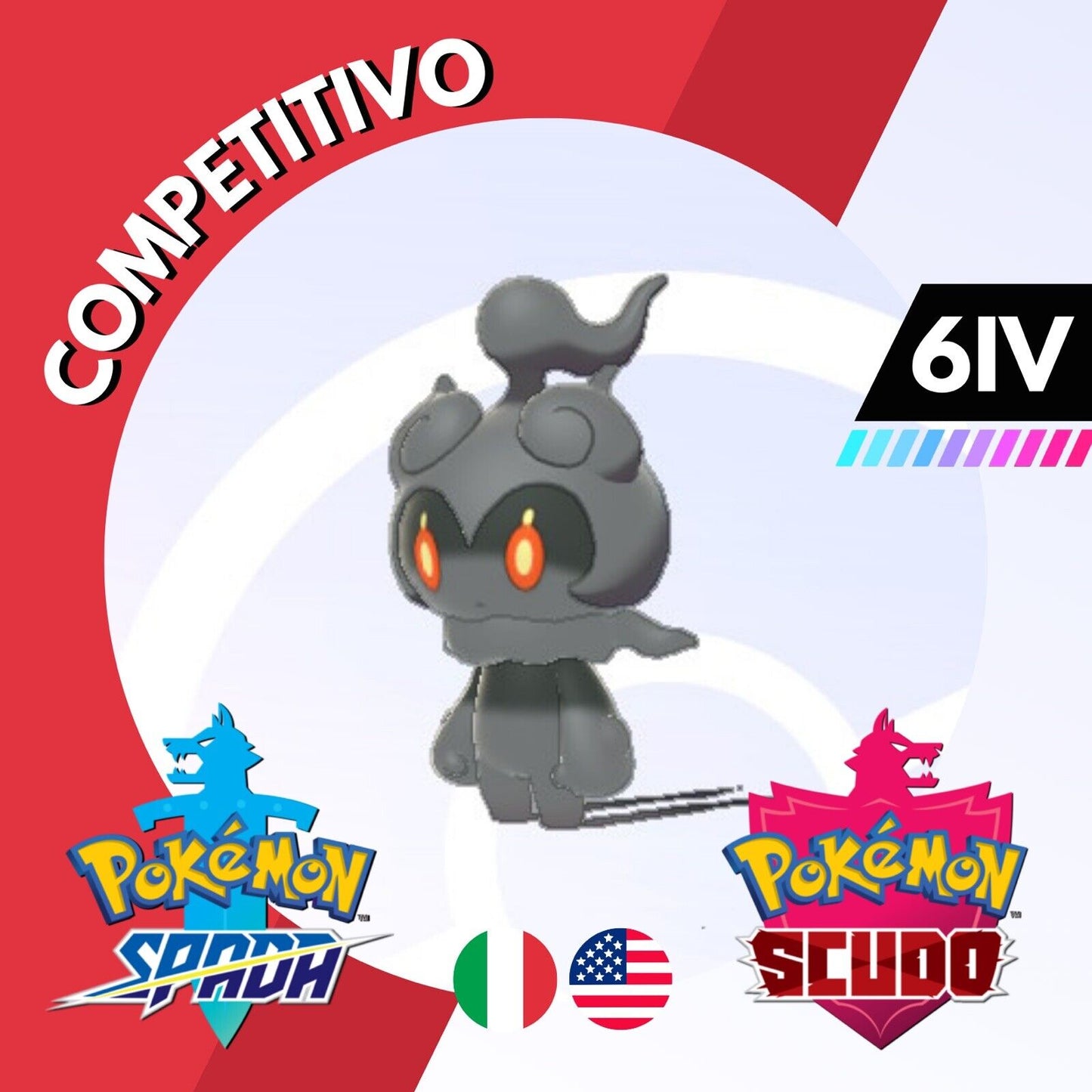 Marshadow Competitivo Non Shiny 6 IV Legit Pokemon Spada Scudo Sword Shield 100
