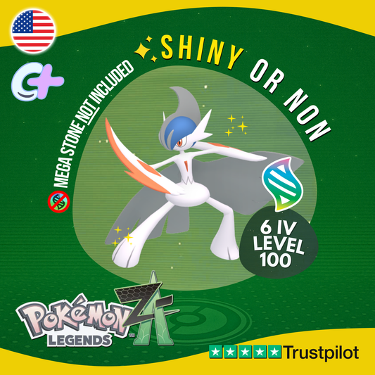 Mega Gallade Shiny or Non ✨ 6 IV Pokémon Legends Z-A Battle Ready ZA Z A