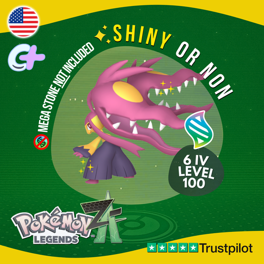 Mega Mawile Shiny or Non ✨ 6 IV Pokémon Legends Z-A Battle Ready ZA Z A