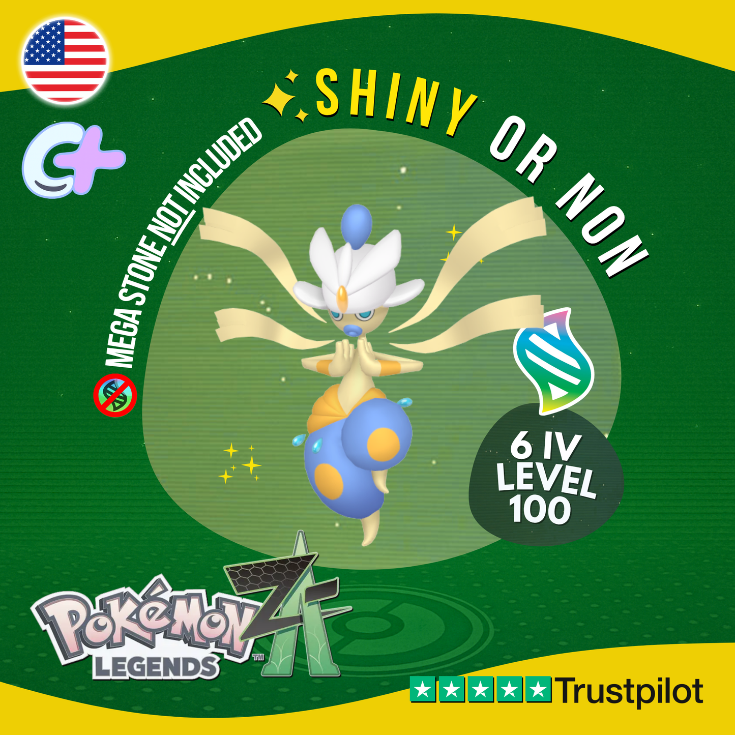 Mega Medicham Shiny or Non ✨ 6 IV Pokémon Legends Z-A Battle Ready ZA Z A