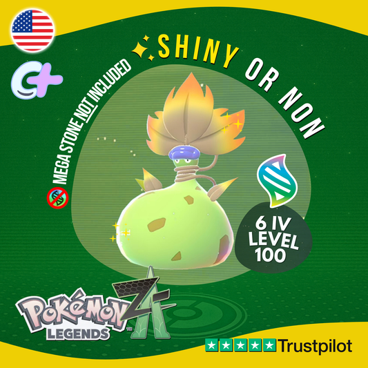 Mega Victreebel Shiny or Non ✨ 6 IV Pokémon Legends Z-A Battle Ready ZA Z A