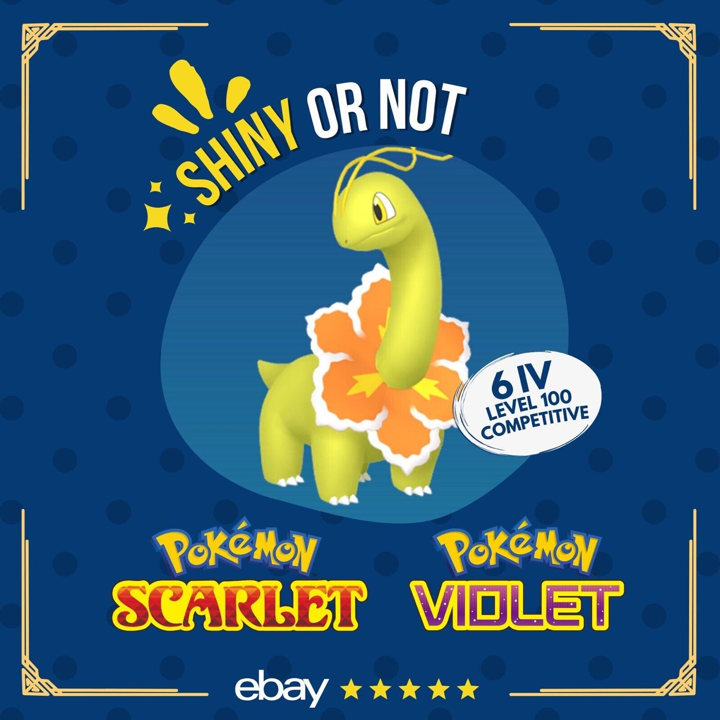 Meganium Shiny or Non ✨ 6 IV Competitive Customizable Pokémon Scarlet Violet by Shiny Living Dex | Shiny Living Dex