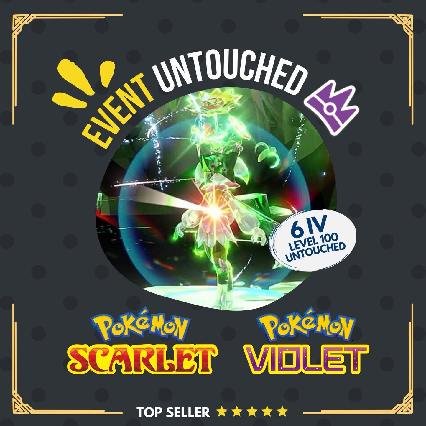 Meowscarada Unrivaled Tera Raid Event Mightiest Grass 6IV Pokémon Scarlet Violet