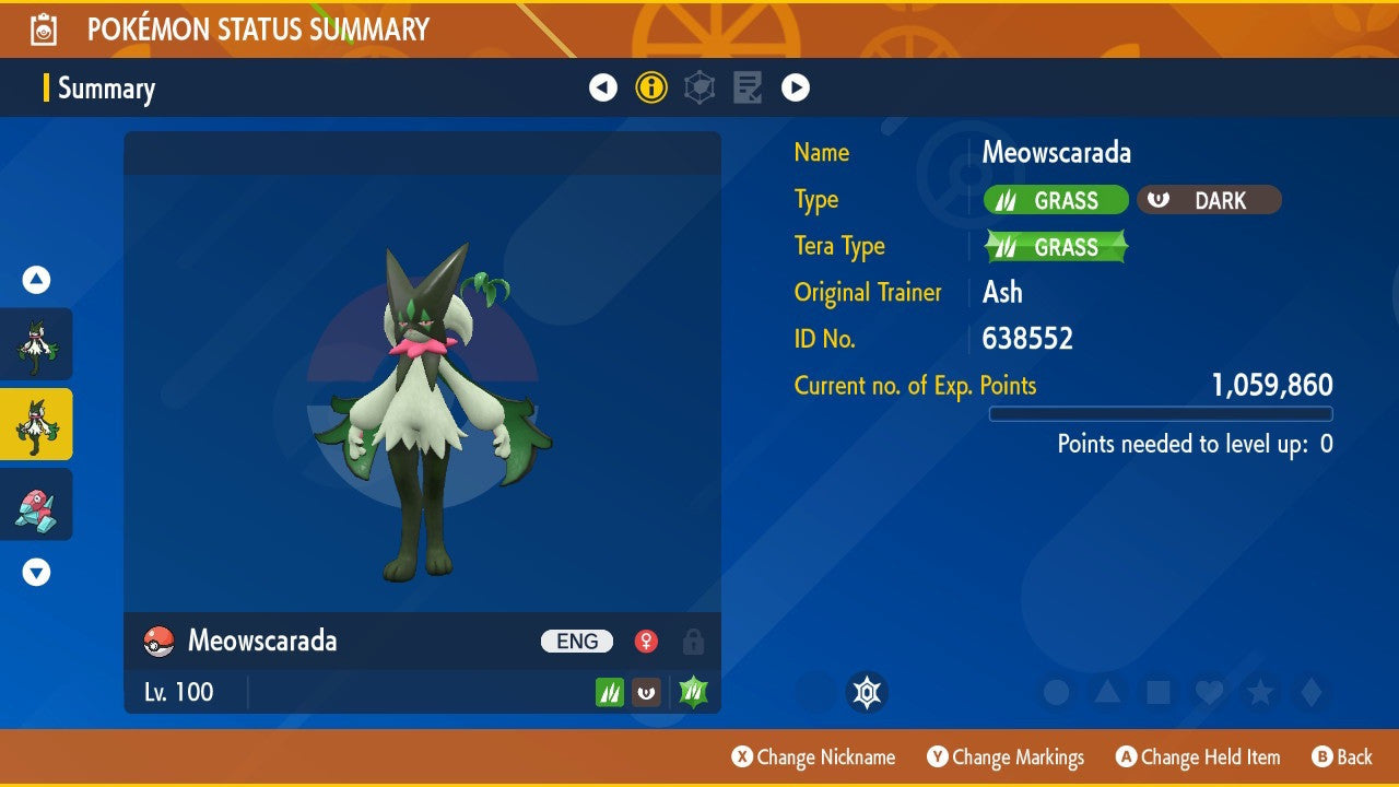 Meowscarada Unrivaled Tera Raid Event Mightiest Grass 6IV Pokémon Scarlet Violet