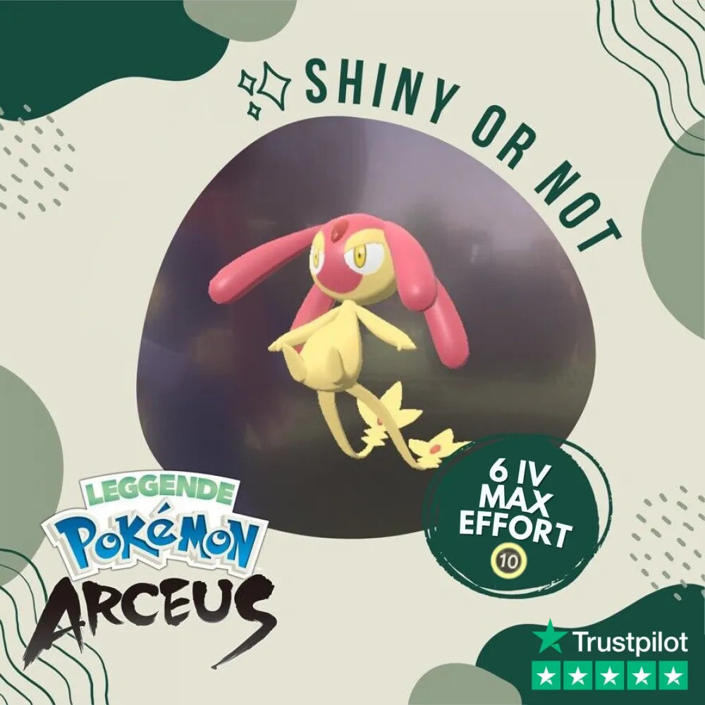 Mesprit Shiny ✨ Legends Pokémon Arceus 6 Iv Max Effort Custom Ot Level Gender